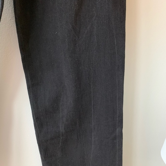 Zara Wide Leg High Rise Baggy Black Jeans - Picture 13 of 16